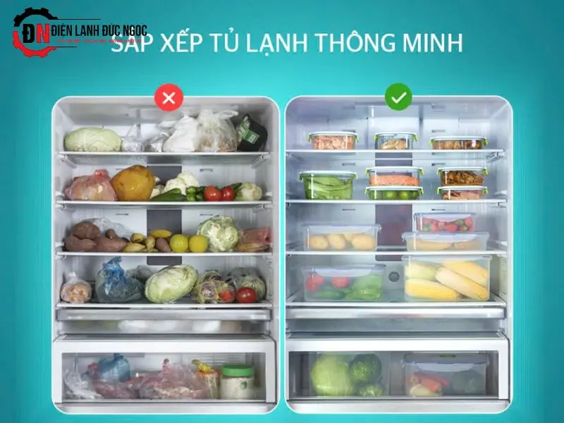 Sắp xếp thực phẩm hợp lý